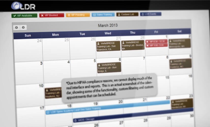 Galaxeen Implemented calendar examples