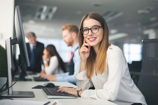 web development partner smiling
